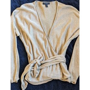 J Crew linen wrap sweater (small)